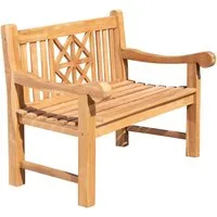 CLP Gartenbank Florida (1er), Holzbank für den Garten, aus Teak-Holz