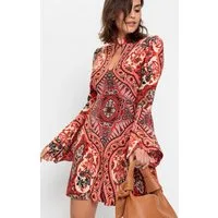 bonprix Jerseykleid für eleganten Look, aus Polyester und Elasthan, mit Stehkragen