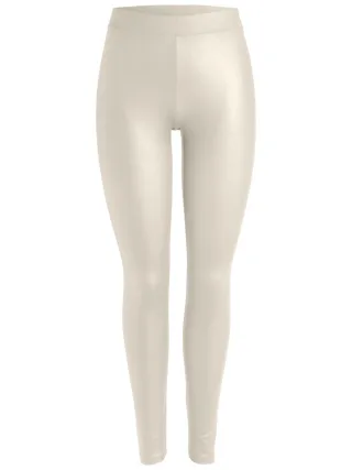 PIECES - PCLAUREN SHINY COLORFUL LEGGINGS NOOS birch - Gr. - XS