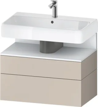 Duravit Qatego Waschtischunterbau wandhängend Taupe Matt 790x470x590 mm - QA4394018910000 QA4394018910000