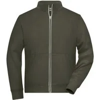 James & Nicholson Sweatjacke Funktionelle Herren Jacke in doppellagiger Verarbeitung JN1810 mit einem warmen Fleecefutter