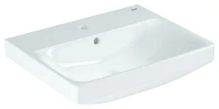 GROHE Waschtisch Euro Keramik 102430 55cm 1 Hahnloch mit Überlauf alpinweiß, 102430SH00 102430SH00