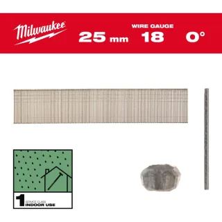 Milwaukee Stauchkopf-Nägel 18 Gauge für M18CN18GS Verzinkt - 4932492551