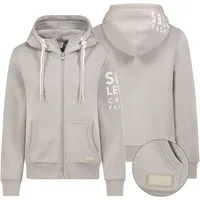 SUBLEVEL Sweatjacke Sweatjacke Hoodie Sweater Kapuzenpullover Übergangsjacke Frühlings