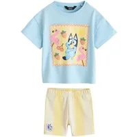 Next Shirt & Shorts Kurzarmoberteil und Shorts im Set, Bluey (2-tlg)