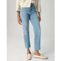 OPUS PANTS Slim-fit-Jeans MELLY BASE Slim Jeans mit Powerstretch Mid Rise Vielseitig kombinierbar für Looks