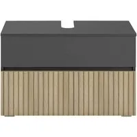 Home affaire Waschbeckenunterschrank Wisla Siphonausschnitt, Push-to-open-Funktion, Breite 80 cm, Höhe 55 cm
