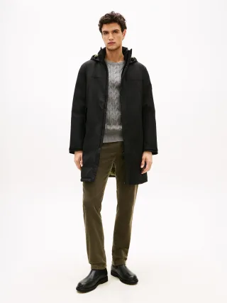 TECH HOODED PADDED PARKA black - Gr. - L
