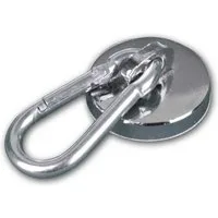 Sintron Magnet Neodym-Rundmagnet mit Karabinerhaken Ø 28mm