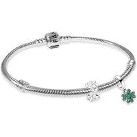 Pandora Charm-Armband DamenSilber Starter-Set Glücksbringer Bundle