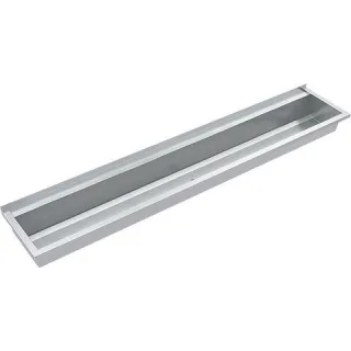 KWC Aquarotter Waschrinne, PLANOX, Edelstahl, W.-Mont., 2800x210x442 mm, m. Arm-bank, 2030054627 2030054627