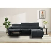 OTTO home Ecksofa SKAANE Struktur, L-Form, 274 cm, manuelle/elektrische Relaxfunktion, rundes Design, Kopfteilverstellung, Federkernpolsterung