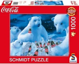 Schmidt Puzzle 59913 - Coca Cola: Polarbären [1.000 Teile]