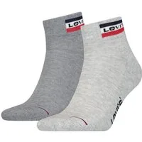 Levi's® Kurzsocken LEVIS MID CUT SPRTWR LOGO (2 Paar) weicher Cotton-Mix, elastisch