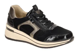 CAPRICE 9-23300-44-020 schwarz - bequeme Halbschuhe f?r Damen