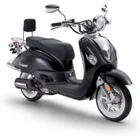 Luxxon Motorroller LuXXon Cruiser Motorroller (45 km/h), 50 ccm, 50 ccm, 45 km/h, Euro 5, Euro 5, EFI, 2,9 PS, Retro-Design, Staufach, Roller, Scooter, Chopper