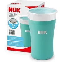 NUK Trinklernbecher NUK Magic Cup Edelstahl – Türkis, Bruchsicher & isolierend, 1-tlg.