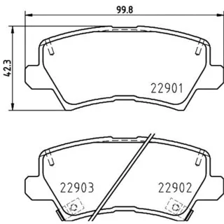 Hella Bremsbel?ge hinten Kia Picanto