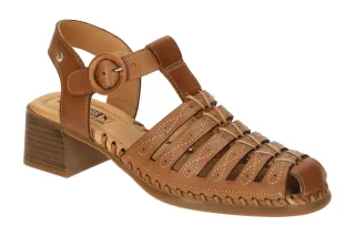 Pikolinos W9G-1577 Romana Damen Sandalette in Braun - brandy, Echtleder, Gumm...