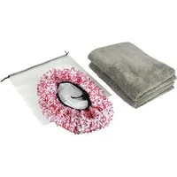 APA Waschbürsten Bezug und Mikrofasertücher Mikrofasertuch (Mikrofaser, 12x22 cm, Set, 3-tlg., Waschbürsten Bezug und 2 Mikrofasertücher)