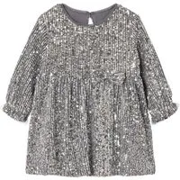 vertbaudet Minikleid Festliches Baby Kleid mit Pailletten