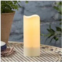 Lights4fun LED-Kerze 18cm Solarkerze