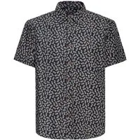 KingKerosin Kurzarmhemd Pineapple mit Allover-Print