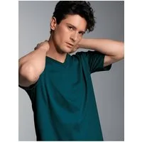 Trigema T-Shirt TRIGEMA V-Shirt DELUXE Baumwolle (1-tlg)
