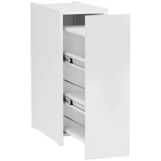 Homcom Nischenschrank, Weiß, Holz, 25x66.5x47 cm, Badezimmer, Badezimmerschränke, Midischränke