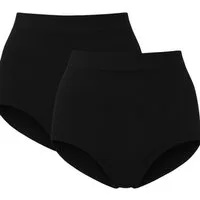 fashionshowcase Miederslip 2er Pack figurformend hoher Bund Shaping-Slip eng anliegend (2-St., 2er-Pack) 2er-Pack, figurformend, hoher Bund, enganliegend
