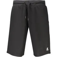 U.S. Polo 5-Pocket-Hose Kurze Herren-Jogginghose schwarz, elastisch mit Taschen & Print