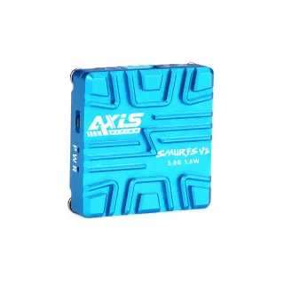 Axisflying SMURFS V2 VTX 5.8GHz 48CH 25mW 100mW 400mW 800mW 1.6W OSD Analog IRC Tramp FPV Transmitter 14.2g 20*20mm MMCX