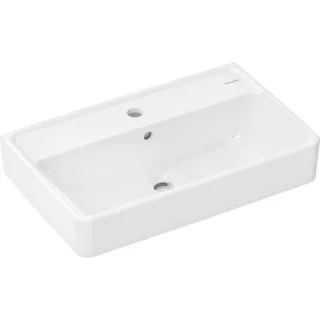 hansgrohe Xanuia Q Waschtisch 61124450 600x370mm, mit Hahnloch/Überlauf, SmartClean, weiß