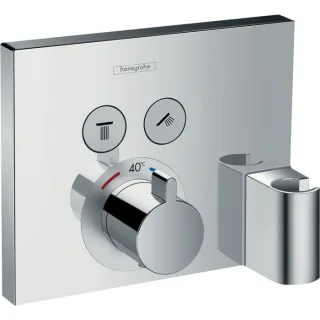 hansgrohe ShowerSelect Fertigmontageset 15765000 Unterputz Thermostat, 2 Verbraucher, chrom