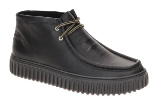 Clarks 26178264 7 TORHILL HI Herrenschuhe Schwarz Leather - Gummisohle