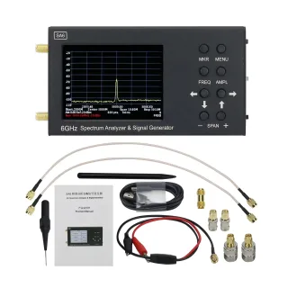 2025.4 SA6 6GHz Handheld Portable Spectrum Analyzer Signal Generator WiFi 2G 4G LTE CDMA GSM GPRS BDS With N/SMA-KJ