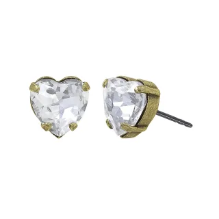 konplott - Ohrstecker - Hearts For Us weiß/gold