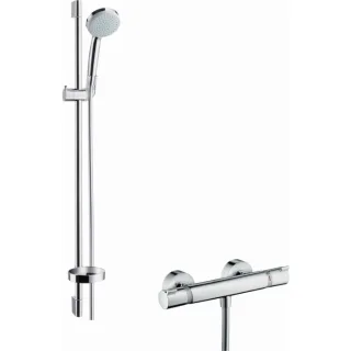 hansgrohe Brause Set Croma 100 Vario 27035000 chrom, DN 15, Stange 0,90 m