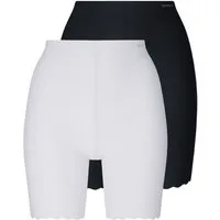Skiny Pagenslip 2er Pack Damen lange Unterhose Micro Essentials (Packung, 2-St) 360° Shaping