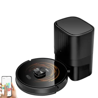 [EU Direct] ABIR K30 Robot Vacuum Cleaner, Auto-Empty Station, Laser Lidar, 6500PA Suction,Multi-Floor Maping, Smart Hom