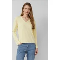 s.Oliver Longpullover Strickpullover Weicher Feinstrickpullover mit Rollkante
