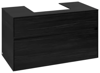 Villeroy & Boch Waschtischunterschrank Collaro C01600 1000x548x500mm 2 Ausz. Waschtisch mittig Black C01600AB