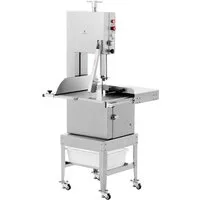 Royal Catering Bandsäge Elektrische Knochensäge auf Rädern Fleischsäge Edelstahl 1500 W Gastro