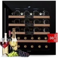 Klarstein Weinkühlschrank Vinsider 36 Built-In Uno Einbau-Weinkühlschrank 36 Flaschen 92L 5-20°C, für 36 Standardflaschen á 0,75l,Flaschenkühlschrank Weintemperierschrank Weinschrank Einbau 36 Fl