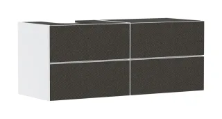 Hansgrohe Xevolos E Waschtischunterschrank Mattweiß 1370/550 mit 4 Schubkästen für Konsole mit Aussc 54236660