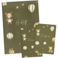 NORDEULE Mutterpass-Hülle U-Heft-, Impfpass- und Reisepasshülle, Schutzhülle mit Design-Einsatz, ideal als Geschenkidee zur Geburt für Eltern und Baby