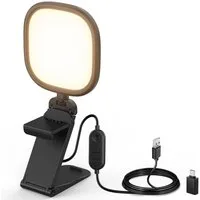 Neewer Videoleuchte NL10 12.7 cm 10W Monitor Ringlicht, Zweifarbig, mit Ständer, CRI95, USB LED Panel Videolicht Fotolicht für Video Laptop Webcam Streaming
