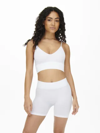 ONLY - ONLVICKY SEAMLESS MINI SHORTS NOOS white - Gr. - L/XL