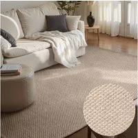 ELLE DECORATION Wollteppich Beans, rechteckig, Höhe: 10 mm, Handweb Teppich Wolle, Perlenstruktur, Wohnzimmer, Schlafzimmer, Flur