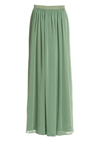 SWING - Rock aus Crinkle Chiffon pistachio green - Gr. - 38